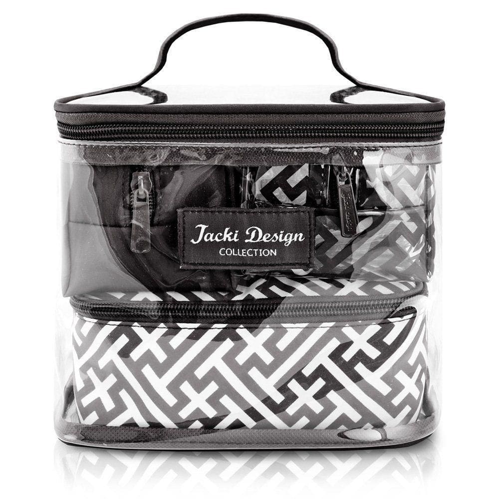 Kit Necessaire 4 Peças Coleção Diamantes - Jacki Design Preto - Preto