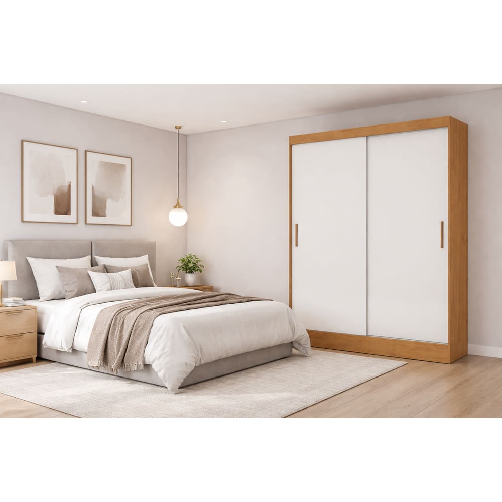 Guarda Roupa com 2 Portas 2 Gavetas Sapphire -Grand Line