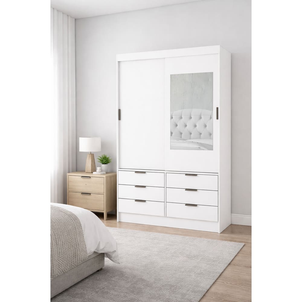 Guarda Roupa 6 Gavetas 1 espelho Sunset-Grand Line