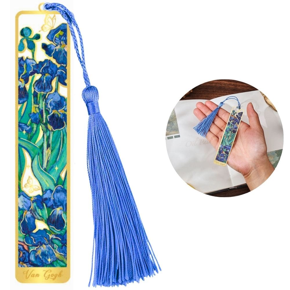Marcador De Página Metal Livro Luxo Resistente Van Gogh