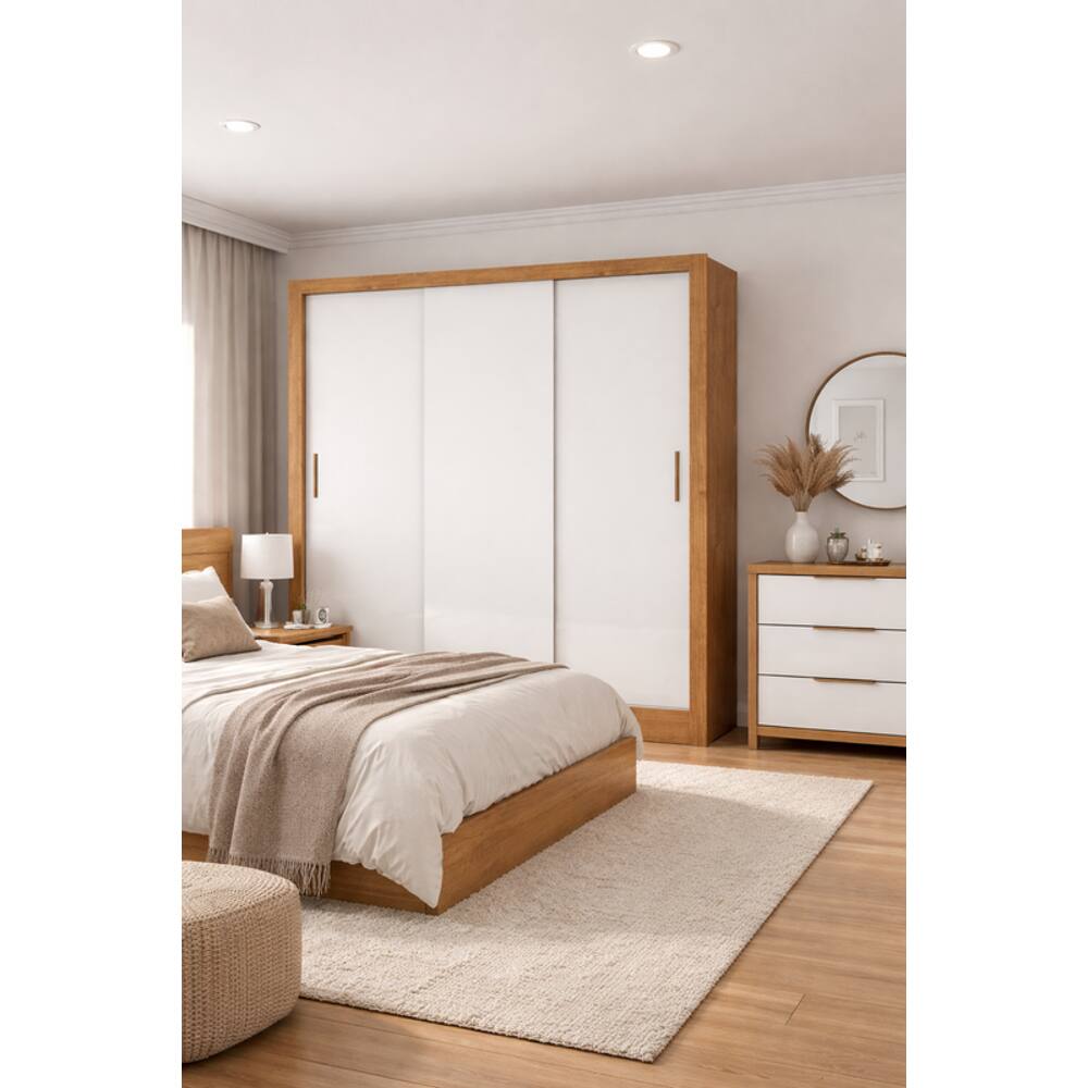 Guarda Roupa 3 Portas 3 Gavetas Sapphire -Grand Line