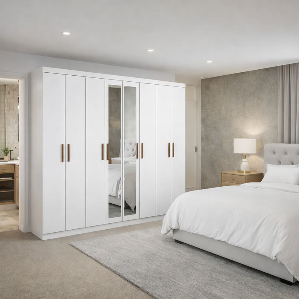 Guarda Roupa 8 portas  Espelho Gran Prime-Grand Line