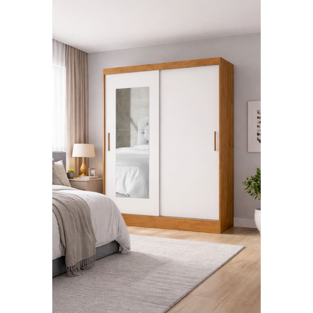 Guarda Roupa com 2 Portas e Espelho  Sapphire -Grand Line