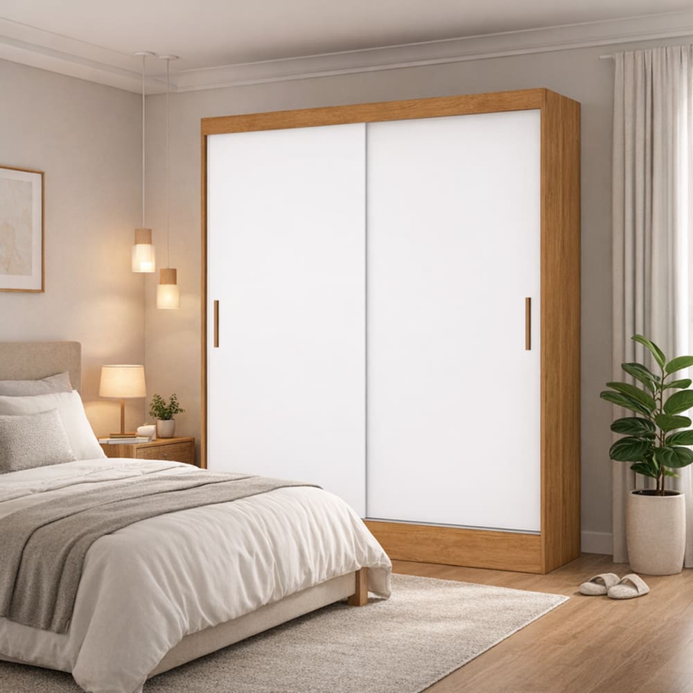 Guarda Roupa com 2 Portas 2 Gavetas Sapphire -Grand Line