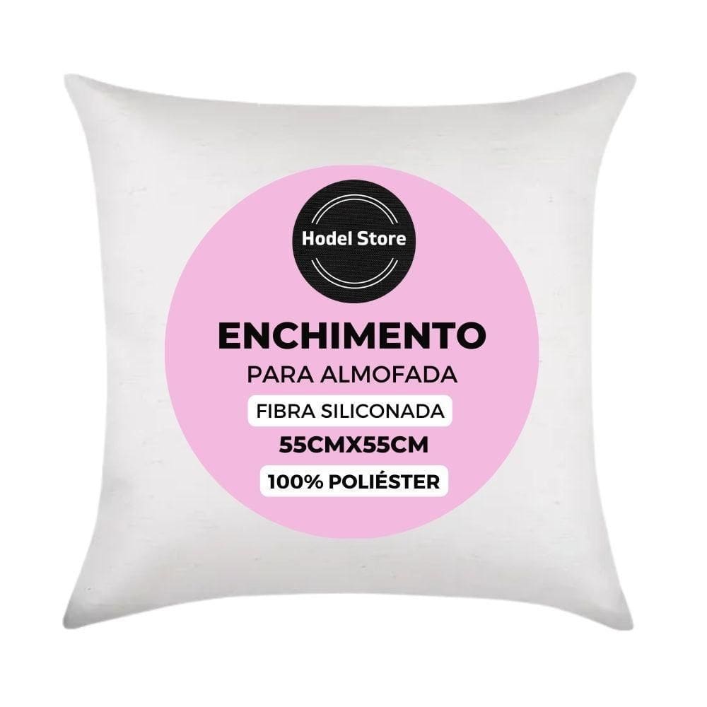 Enchimento Refil Fibra Siliconada 55x55 p/ Almofada 50cm