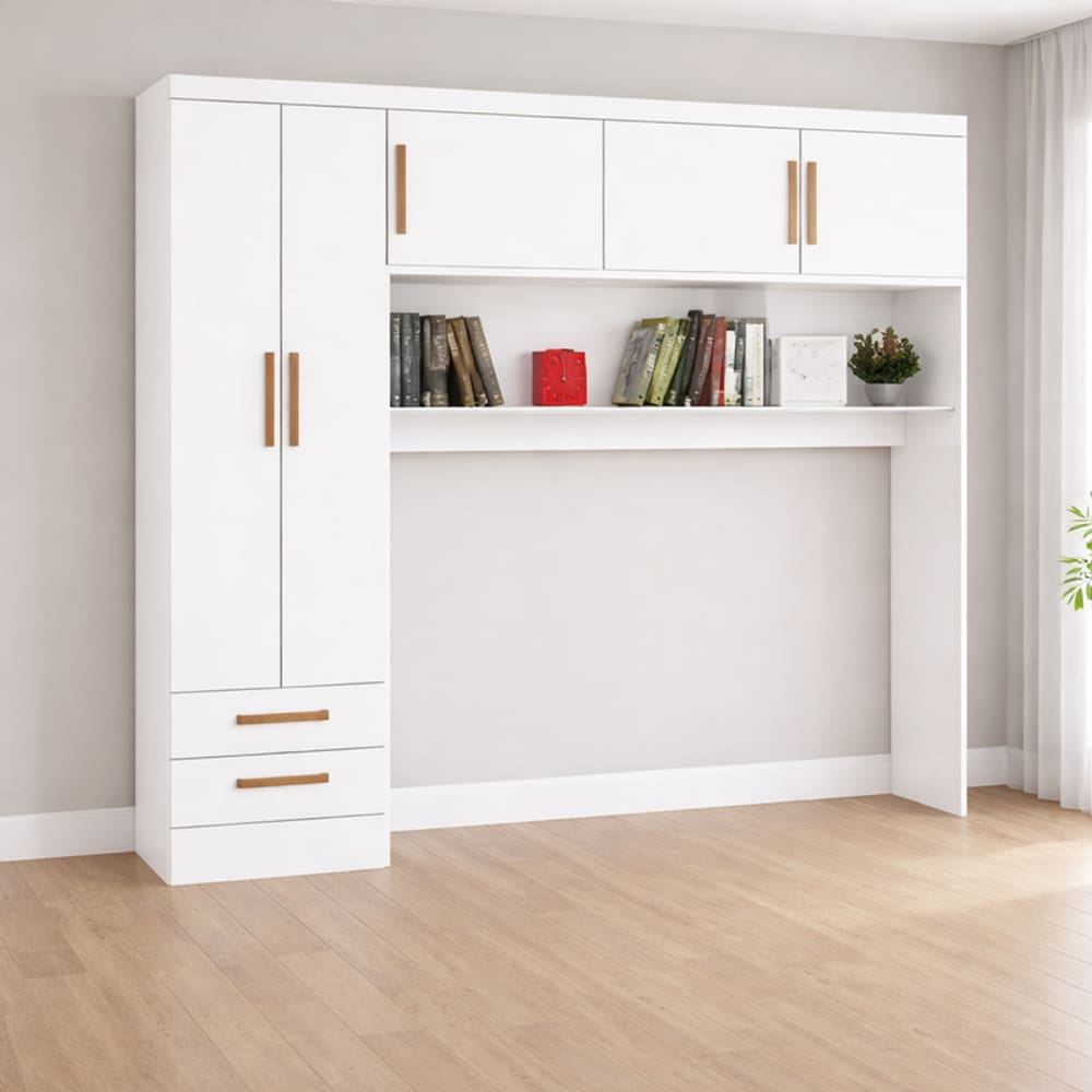 Modulado com aéreo 5 portas 2 gavetas Velvet -Grand Line