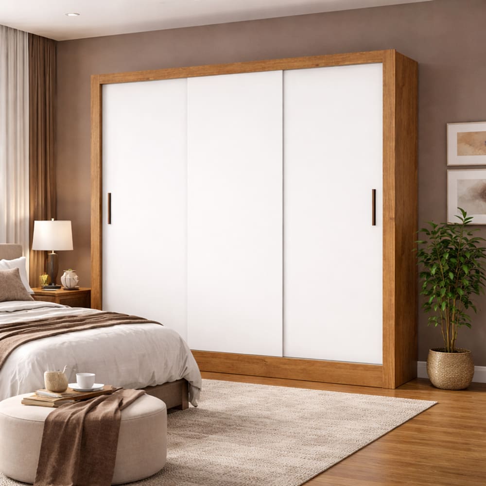 Guarda Roupa 3 Portas 3 Gavetas Sapphire -Grand Line