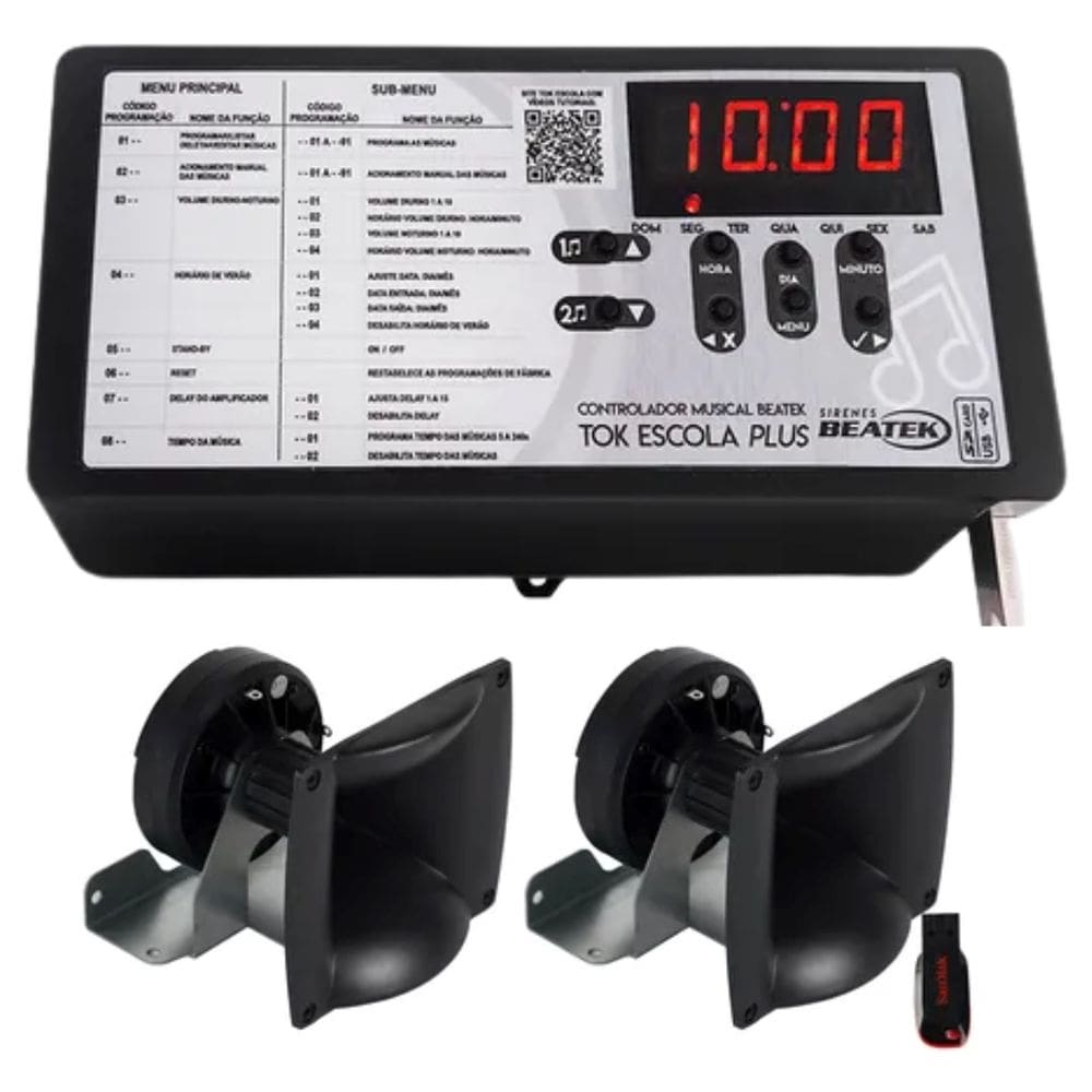 Sirene Musical Tok Escola Plus C/ 2 Cornetas minas gerais
