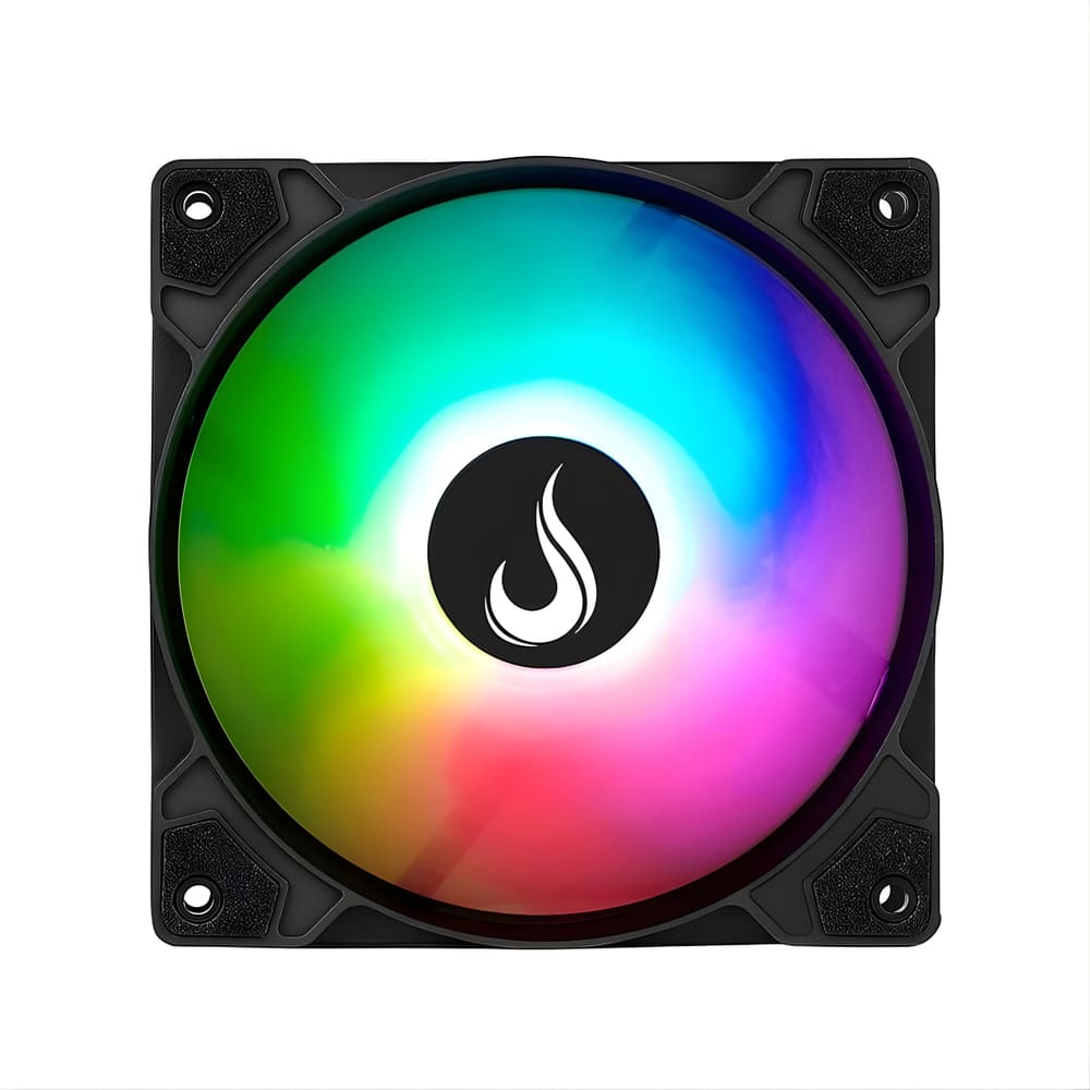 Fan Rise Mode X Led Rainbow 120mm Preto - RM-XLD-01-RBW1