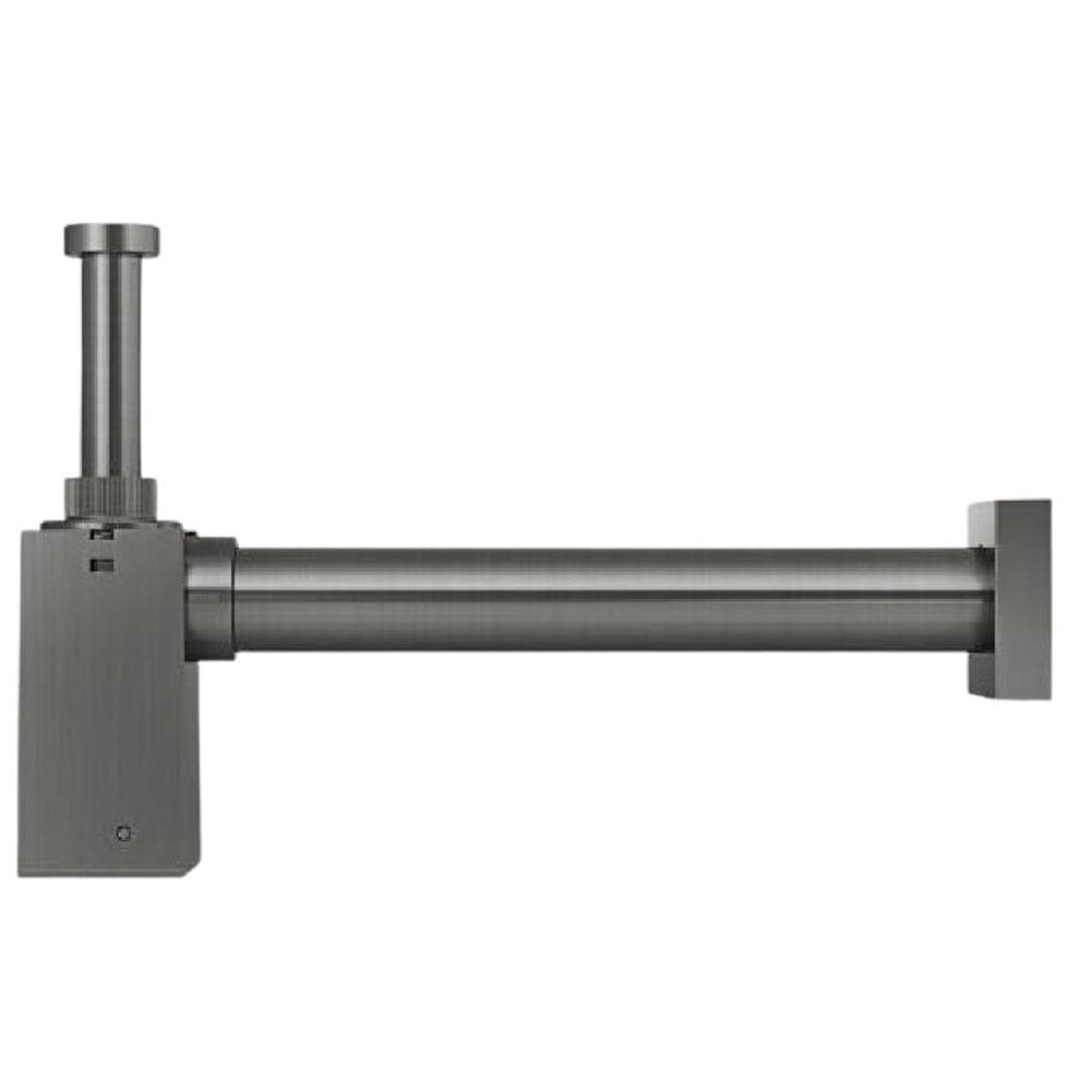 Sifão Para Lavatório Square Quadrado 1 X 1.1/2 Grafite Docol