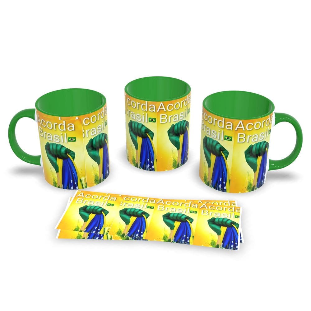 Comece o Dia com Atitude: Caneca Acorda Brasil 325ml