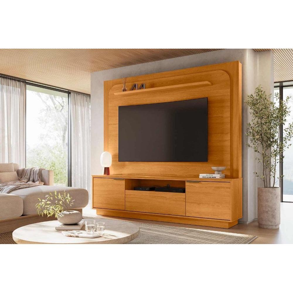 Painel para TV até 75” – Com gaveta, portas e nicho