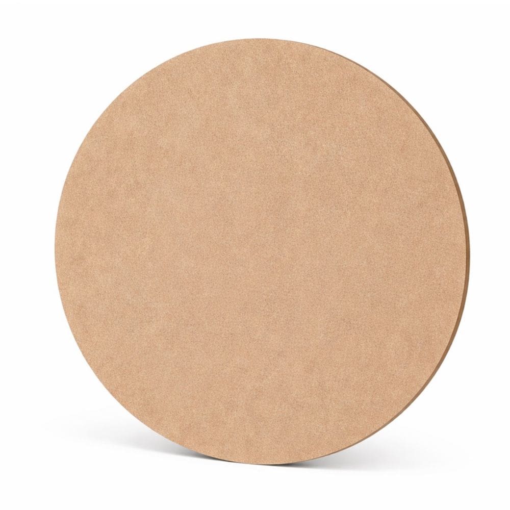 Sousplat Bolachas 35x35 Cru Circulo Base Mdf 3mm Para Prato