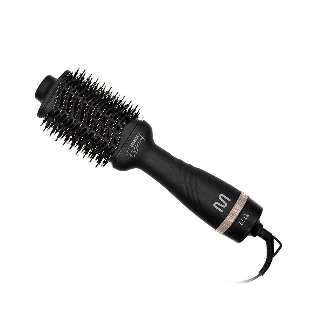 Escova Secadora Essencial Revestimento Nanoceramic Glass 1300W Bivolt Preta Multi Care - EB201