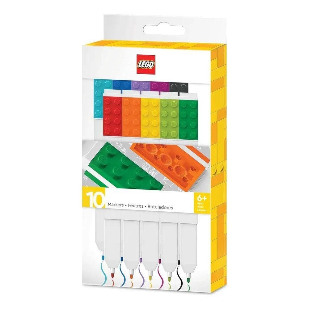 Kit Caneta Hidrográfica C/10 Cores Lego - 78934-99 - JANDAIA