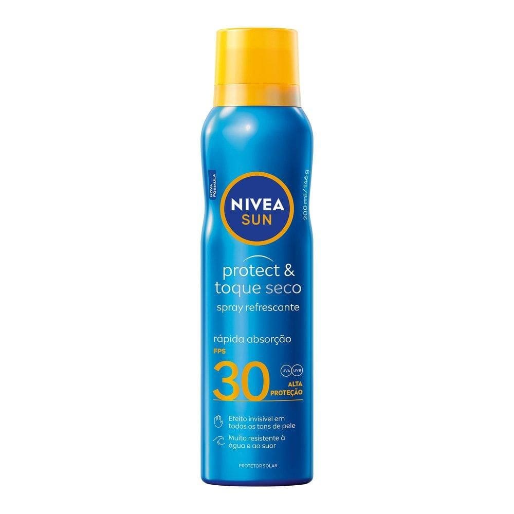 Protetor Solar Spray NIVEA SUN Protect & Toque Seco FPS 30 200ml
