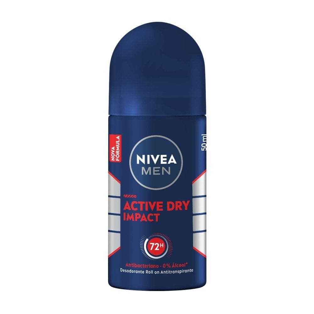 Desodorante Antitranspirante Roll-on NIVEA MEN Active Dry Impact 50ml