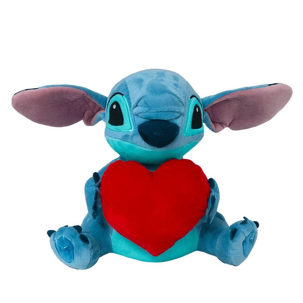 Pelucia Stitch Coracao Com Mecanismo Luz e Som 30Cm Multikids - BR1513