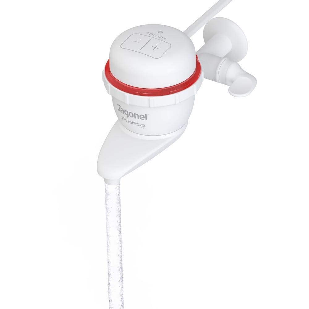 Torneira Pratica Touch Eletrônica Branco Zagonel 5500w 220v
