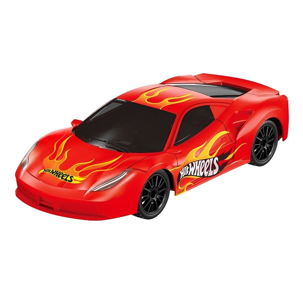 Carrinho de Controle Remoto Hot Wheels 4 Canais Vermelho Com Luz - BR2472