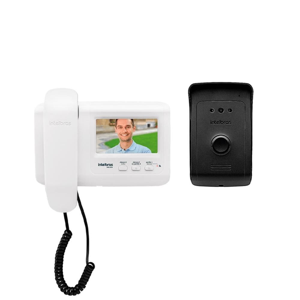 Interfone Vídeo Porteiro Com Camera Lvr1010 Visão Noturna