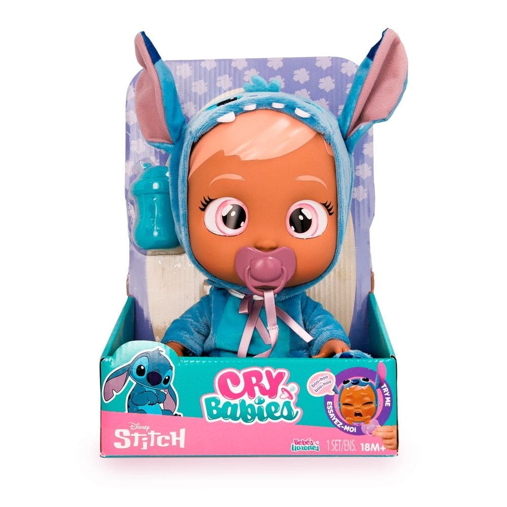 Boneca Cry Babies Fantasia Stitch Interativa Multikids - BR2398