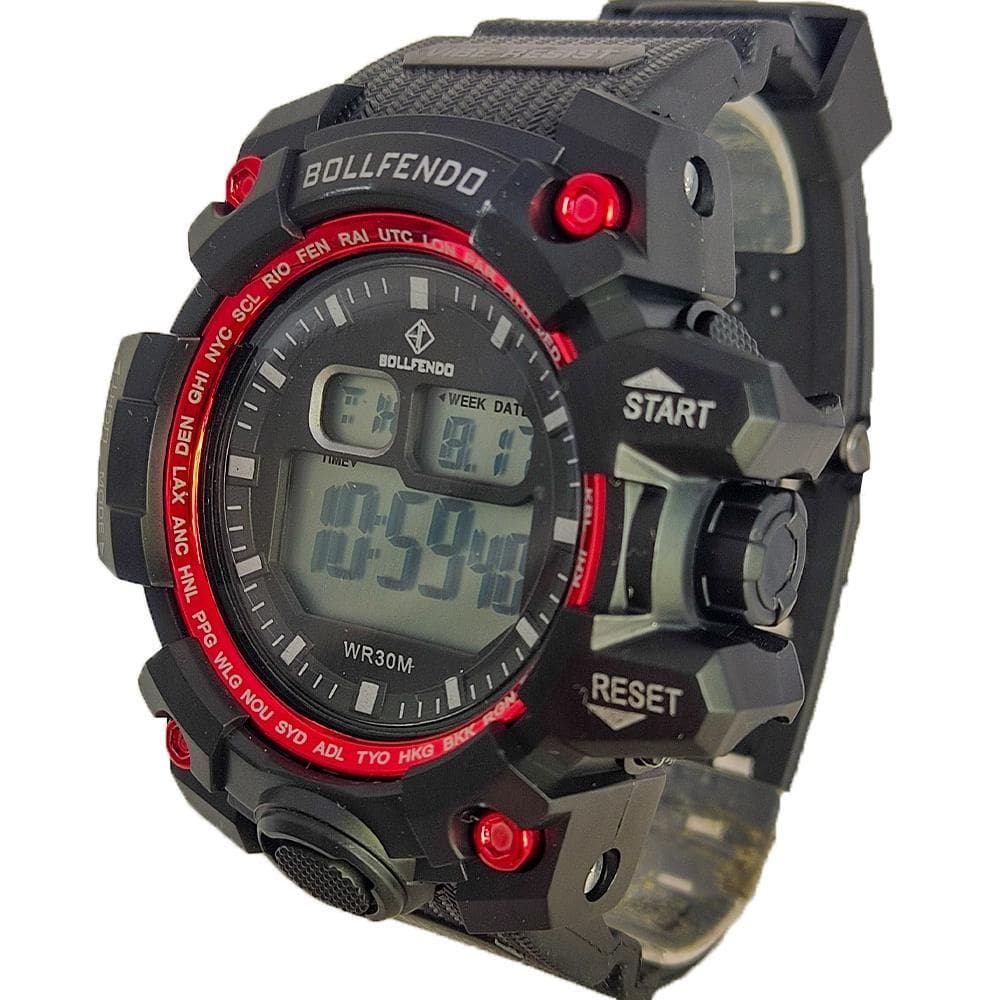 Relógio Digital Masculino Resistente Água Cronometro Esporte