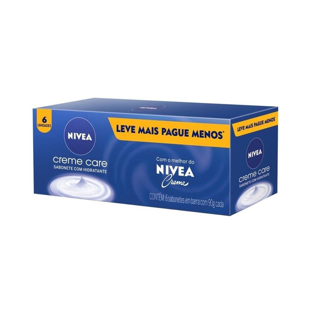 Kit NIVEA Sabonete em Barra Creme Care 6 unidades 90g cada