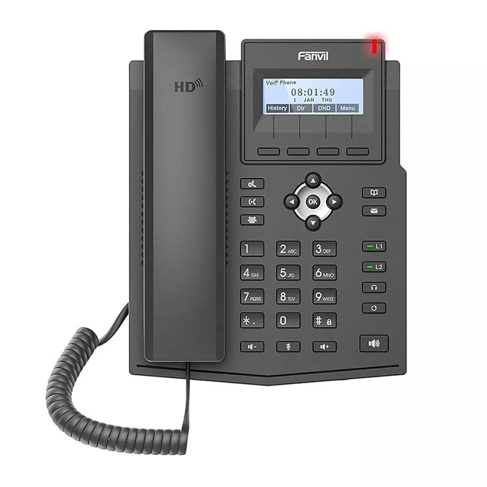 Telefone Ip Fanvil X1S Ethernet 2 Linhas SIP Áudio HD EHS
