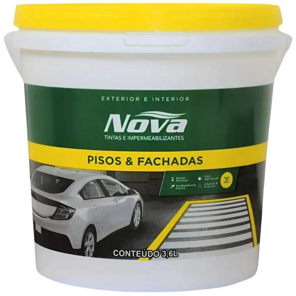 Tinta Para Piso Demarcação Amarelo 3,6 Litros - 200000000139 - Nova Tintas