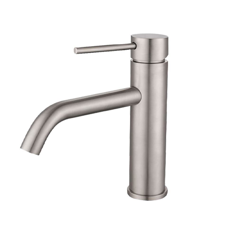 Torneira de Água Fria Bica Baixa para Banheiro Acabamento Aço Escovado DP8101