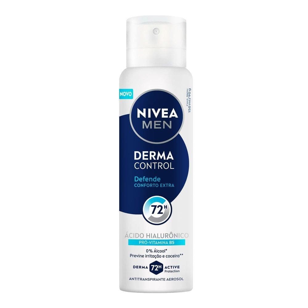 Desodorante Aerossol NIVEA MEN Derma Control Defende 150ml