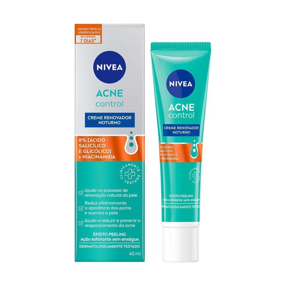 Creme Renovador Noturno NIVEA Acne Control 40ml
