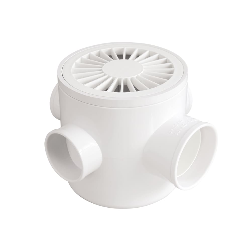 Caixa Sifonada Redonda Três Entradas Durín