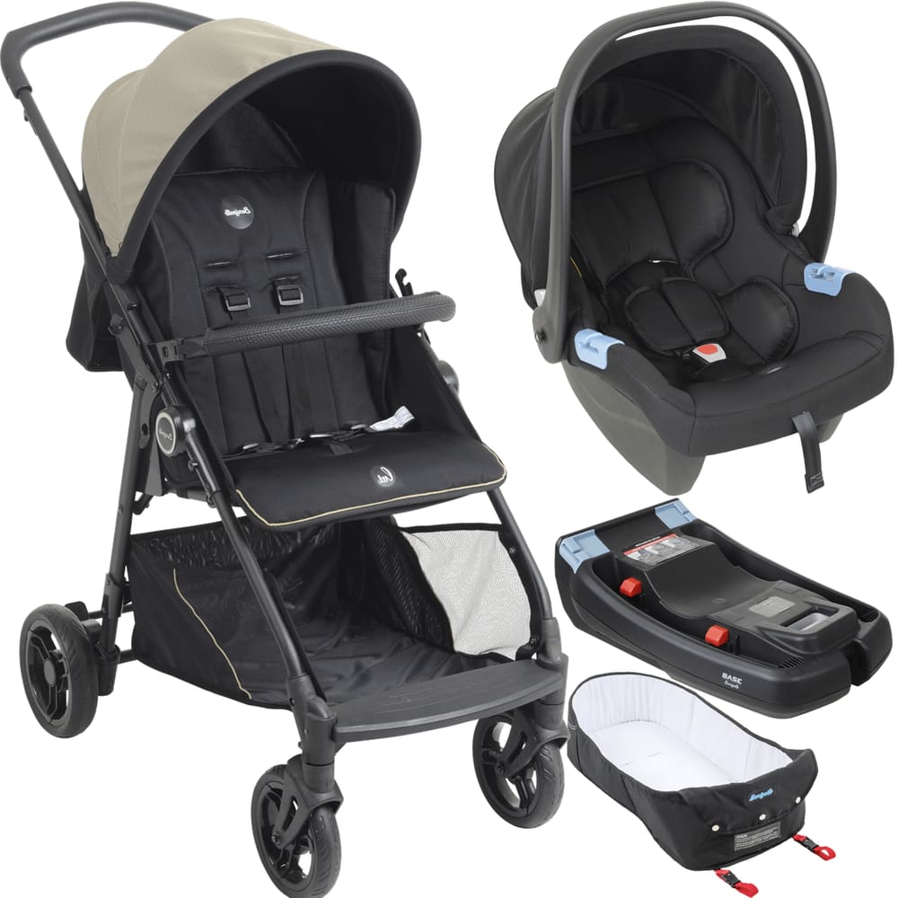 Carrinho de Bebe Moises Bebe Conforto Base Burigotto Lui 22 Sand