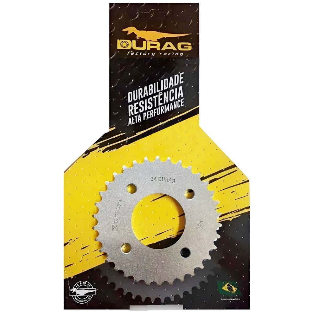 Coroa Durag 34 Dentes Cg Titan 150 160 Fan 160 150 Passo 428