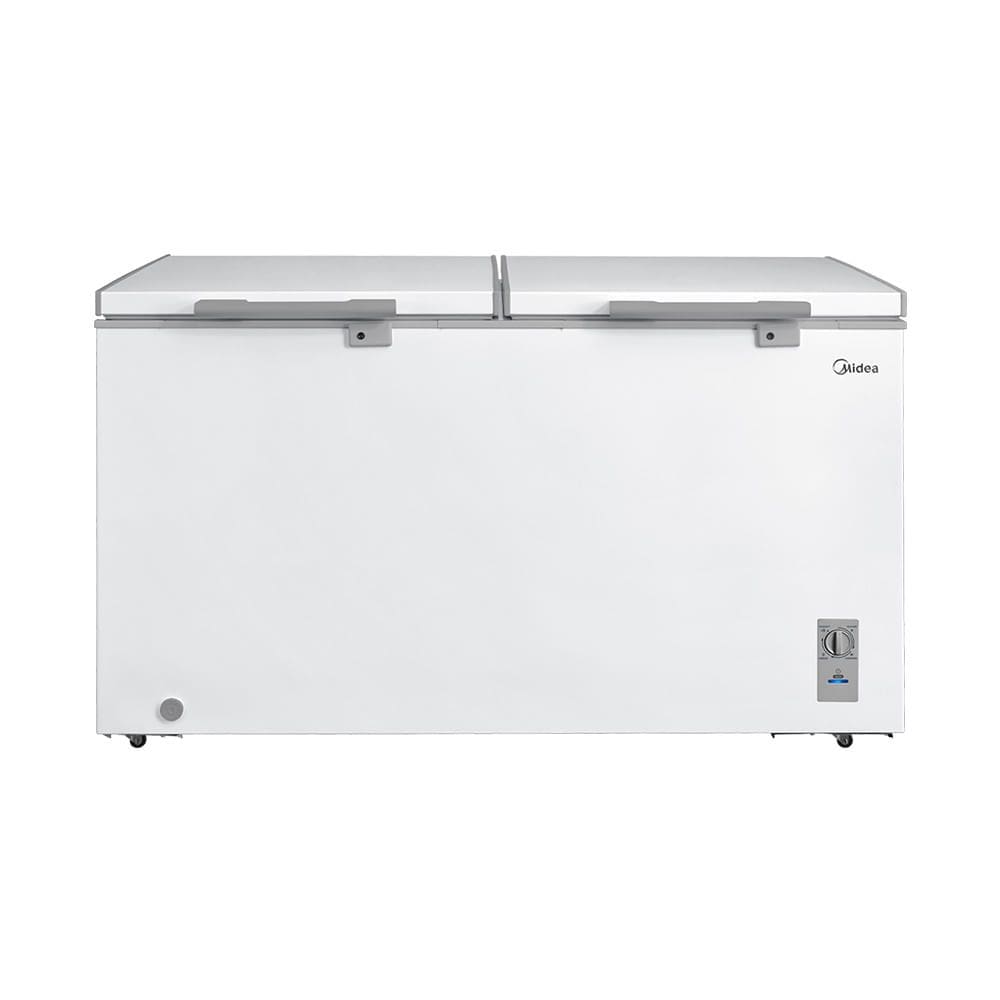 Freezer Horizontal 2 Portas 418L Inverter Bivolt Branco Midea