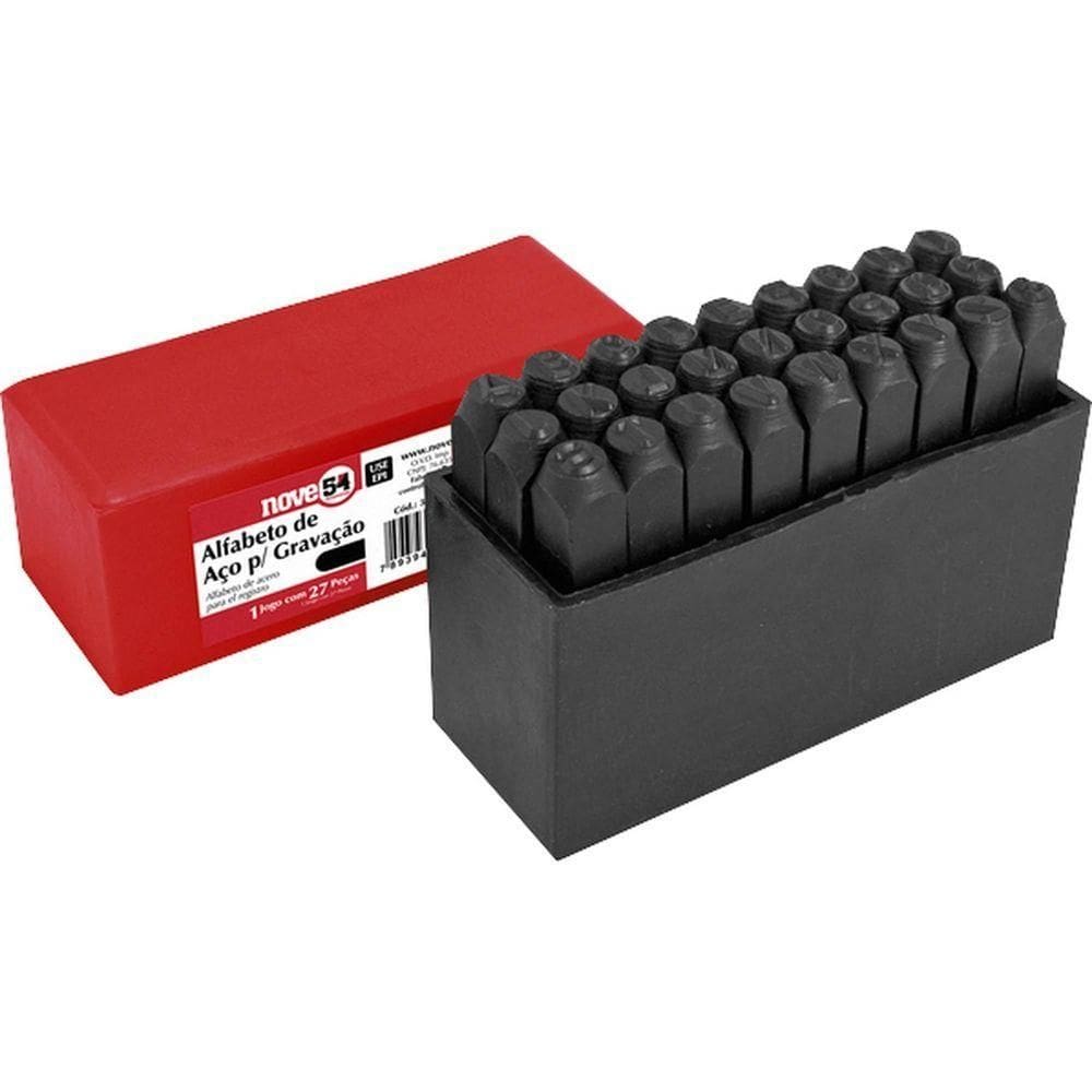 Alfabeto/punção De Aço Para Gravação, 4 Mm, Nove54 Ostenvonder