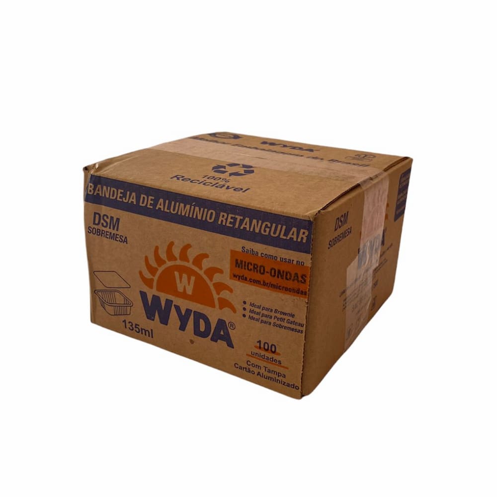 Embalagem de Alumínio Wyda 135ml DSM Tampa Cartão c/100 un