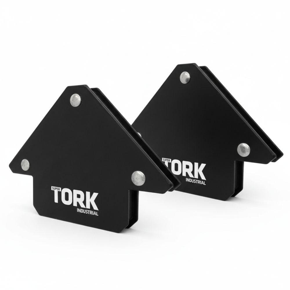 Kit 2 Esquadros Magnéticos 12Kg Solda Super Tork Serralheria