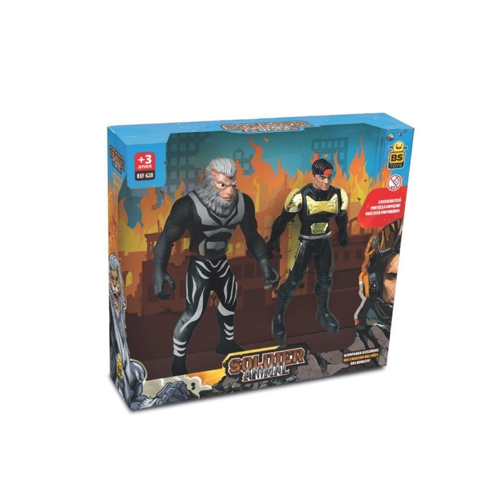 Kit Brinquedo Infantil Super Herói Animal War