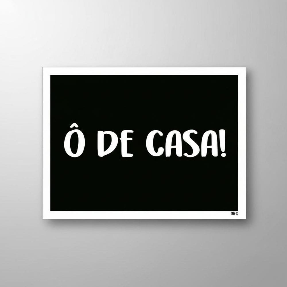 Placa Acm Ô De Casa 18X23