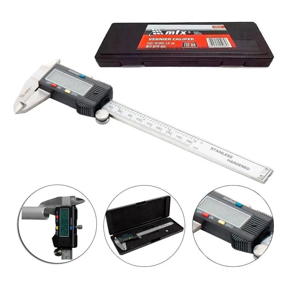 2X Paquímetro Digital Mtx 316119 0Mm-15Cm