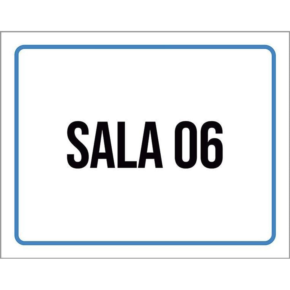 Placa Acm Sala 6 Setor 18X23