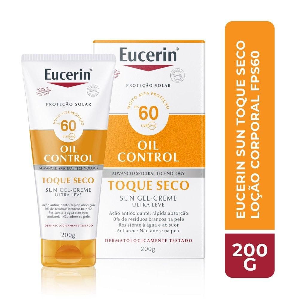 Protetor Solar Corporal Eucerin Sun Oil Control Toque Seco FPS 60 200ml