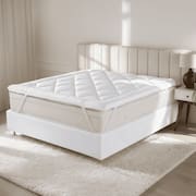 Pillow Top Protetor de Colchão Casa Dona 400 Fios 100% Algodão Hipoalérgico Premium Solteiro Casal Queen e King