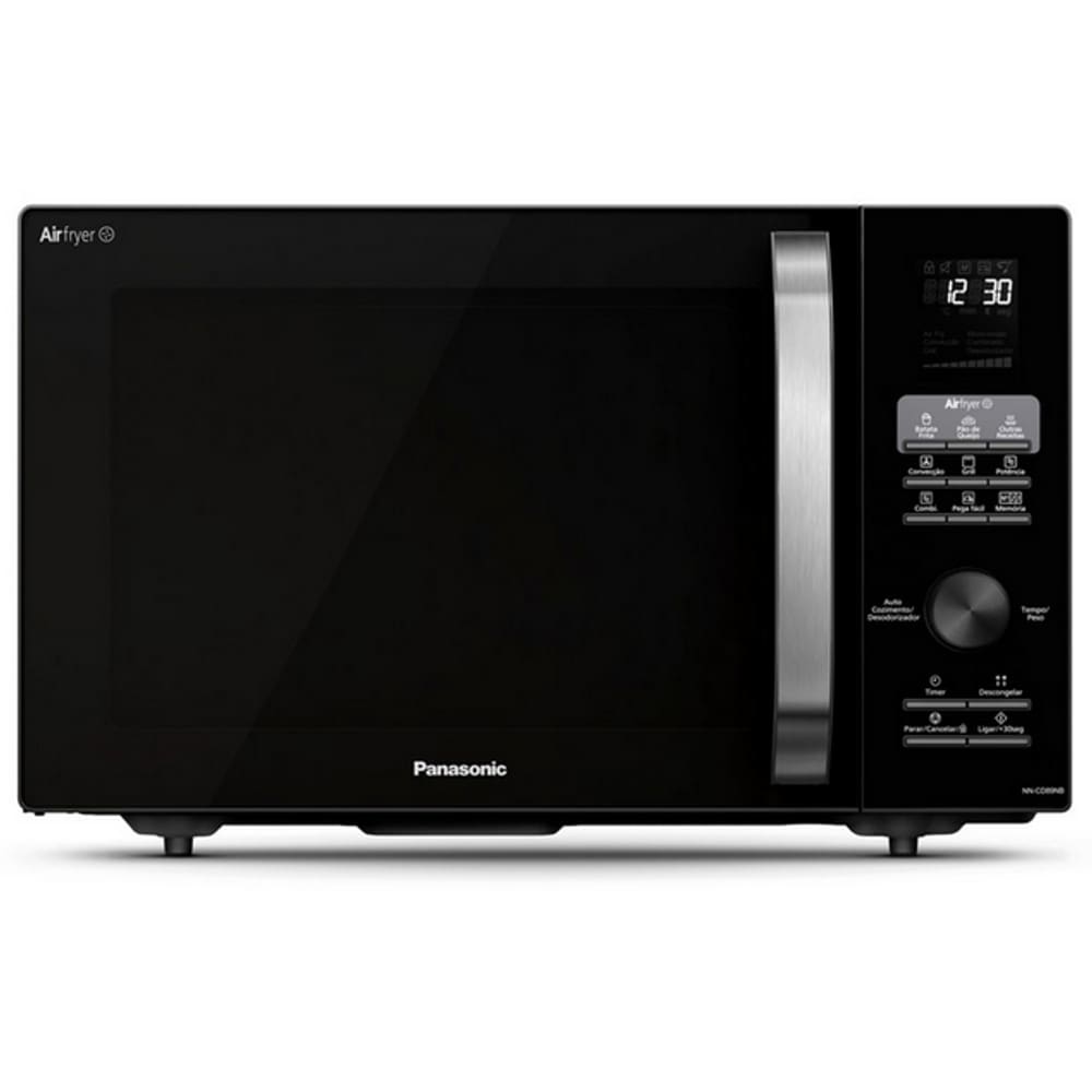 Micro-Ondas Panasonic CD89N Com Airfryer 30L 127V 900W 4 em 1 Preto