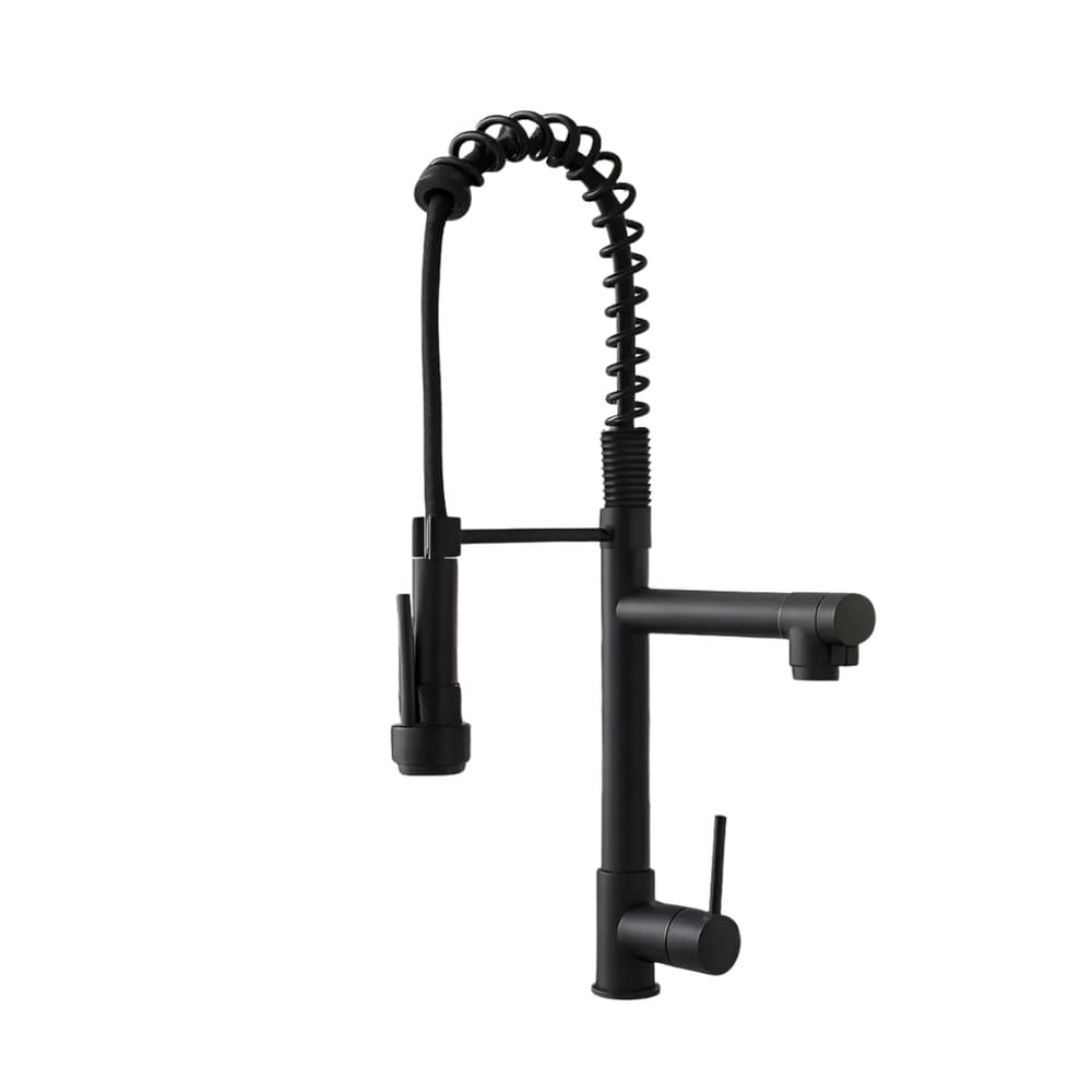 Torneira Cozinnha Gourmet Tor-005 Monocomando 50Cm Com Ducha Domum Preta