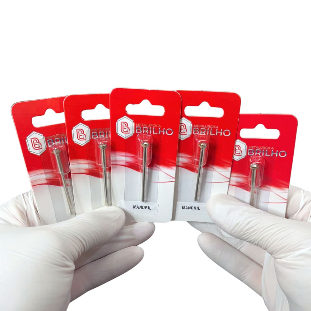 Mandril Simples Brilho - Kit com 5 Unidades