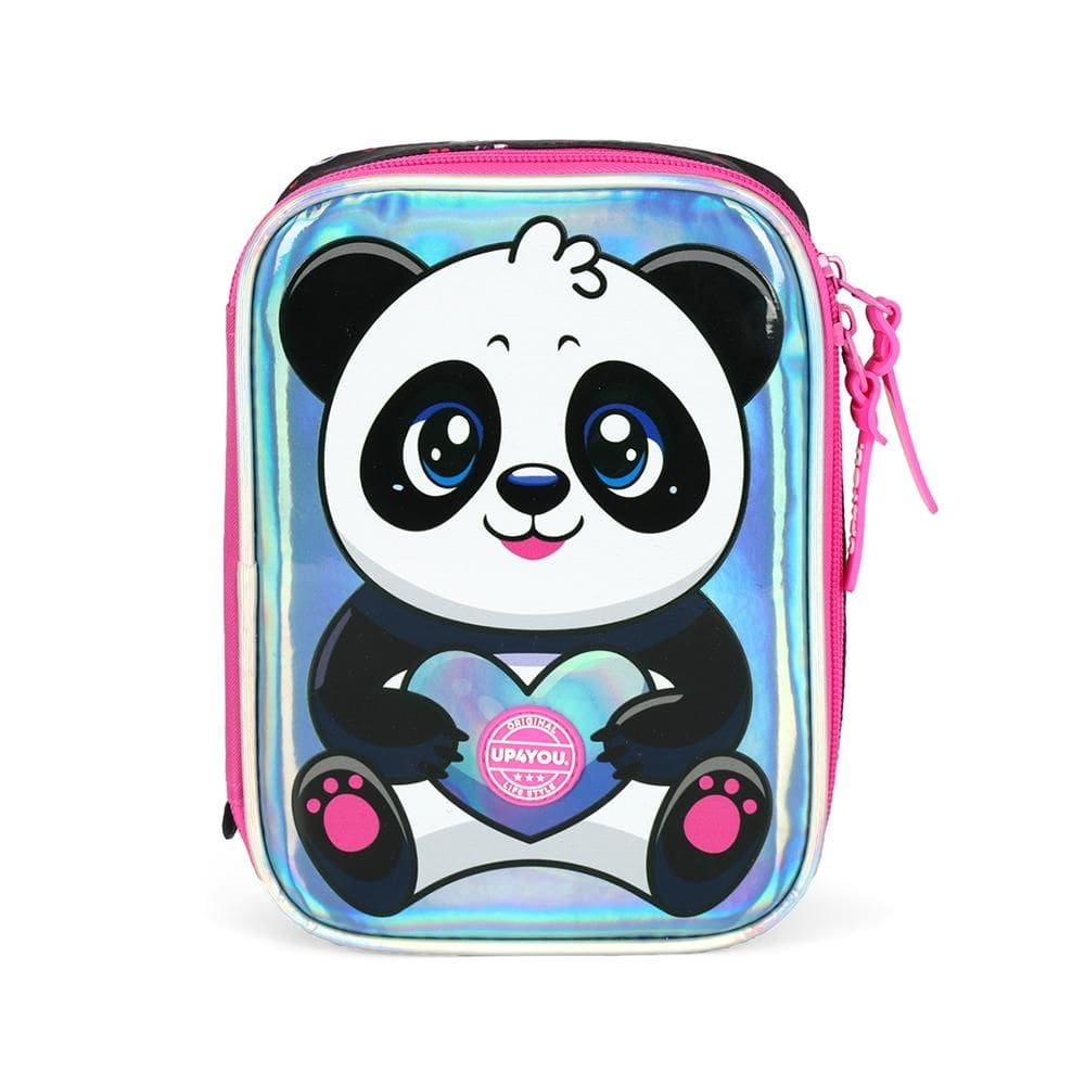 Estojo Box 100 Pens Up4You Luxcel Panda Pink Preto